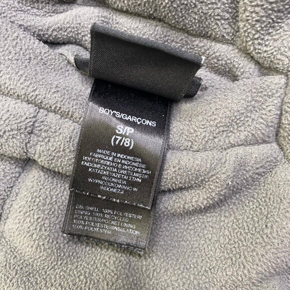 Boys North Face Reversible Jacket Coat Black/Charcoal S 7/8 - Picture 7 of 8